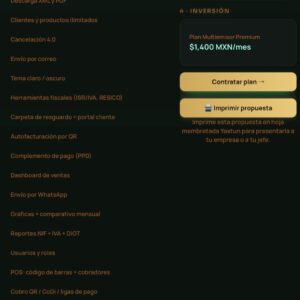 Plan Multiemisor Premium